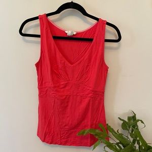 Boden Coral V-Neck Tank